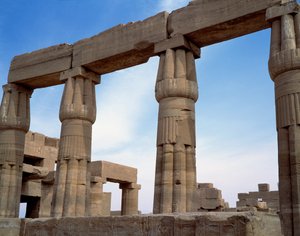 Egyptische oudheid: uitzicht op de tempel van Karnak. Egypte door Egyptian Egyptian