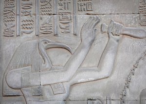 Thot, Kom Ombo Tempel door Egyptian Egyptian