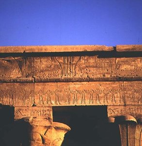 Architraaf, uit de Tempel van Horus door Egyptian Ptolemaic Period