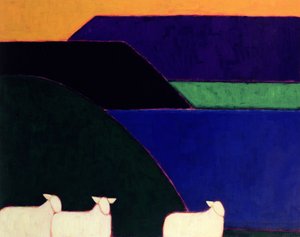 Fjord Snaefellness, 1999 door Eithne Contemporary Artist Donne