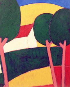 Provençaals landschap, 1997 door Eithne Contemporary Artist Donne
