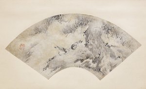 Vogels en dennenboom, circa 1570-1590 door Eitoku Kano