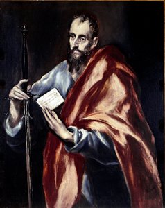 Apostolaat van de kathedraal van Toledo: De apostel Sint Paulus. Schilderij door Domenikos Theotokopoulos genaamd El Greco (1540-1614)