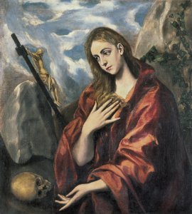 Maria Magdalena in boetedoening. 1585-1590