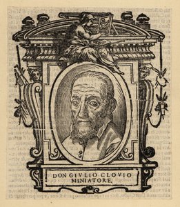 Portret van Giorgio Giulio Clovio, verluchter, miniaturist en schilder geboren in Kroatië, actief in Renaissance Italië door El Domenico (after) Greco