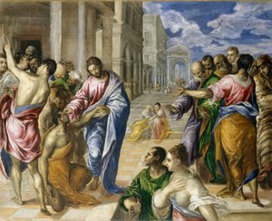 Christus geneest de blinden