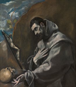 Sint Franciscus van Assisi in Meditatie door El Greco