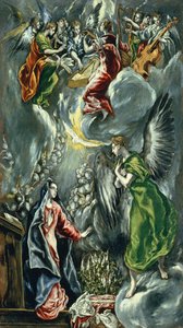 Engels: The Annunciation Annunciatie door El Greco