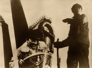 Arbeiders en schoorstenen door Eliezer Markowich Lissitzky