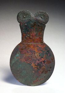 Spiegel, uit Marlik, noordwest Iran, ca. 1400 v.Chr. (brons)