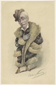 Karikatuur van de kunstenaar Jan Gerard Smits