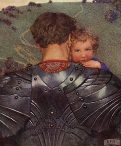 Hoewel een leeuw in het veld, Een lam in beurt zul je hem vinden door Eleanor Fortescue Brickdale