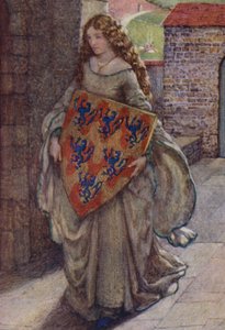 Illustratie voor Idylls Of The King door Alfred Lord Tennyson door Eleanor Fortescue Brickdale