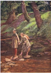 Rosalind en Celia door Eleanor Fortescue Brickdale