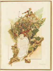 Programma voor het ballet La Perle door Marius Petipa en Riccardo Drigo, 1896 door Elena Petrovna Samokish Sudkovskaya