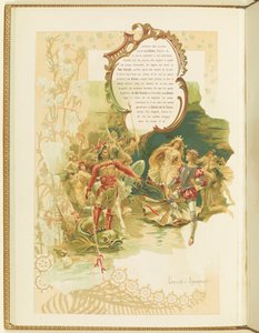 Programma voor het ballet La Perle door Marius Petipa en Riccardo Drigo, 1896 door Elena Petrovna Samokish Sudkovskaya