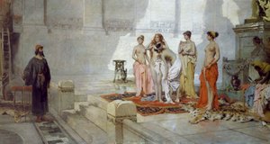 Zeuxis en maagden van Croton, door Eleuterio Pagliano