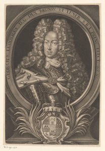 Portret van Georg Ludwig, koning van Groot-Brittannië en Ierland