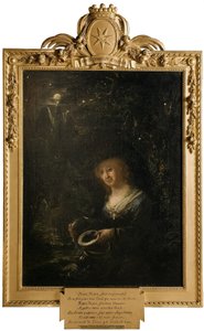 Maria Gyllenstierna von Lundholm (1716-1783), Baronin, verheiratet mit dem Ratsherrn Baron Esbjörn Kristian Reuterholm door Elias Martin