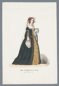 Hofdame uit de 16e eeuw (onder Hendrik II)