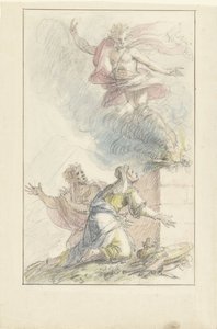 Het offer van Manoach door Elias van Nijmegen