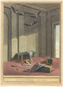 De dochters van Minee door Elie du Mesnil after Jean Baptiste Oudry