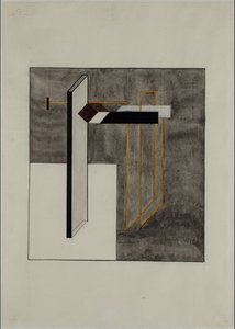 Proun 4B door Eliezer Markowich Lissitzky