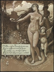 (Illustratie voor Rubáiyát van Omar Khayyám) In het begin door Elihu Vedder