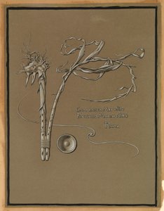 (Illustratie voor Rubáiyát van Omar Khayyám) Handtekening van de kunstenaar door Elihu Vedder