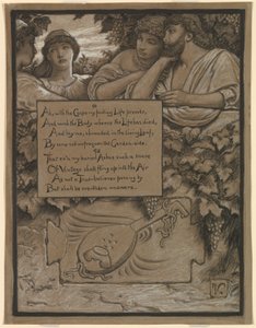 (Illustratie voor Rubáiyát van Omar Khayyám) De graftombe van Omar door Elihu Vedder