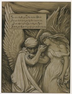 (Illustratie voor Rubáiyát van Omar Khayyám) De Beker des Doods door Elihu Vedder