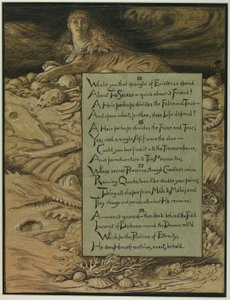 (Illustratie voor Rubáiyát van Omar Khayyám) Het onvermijdelijke lot