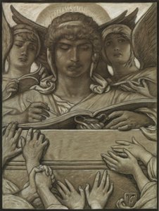 (Illustratie voor Rubáiyát van Omar Khayyám) De Opnengel door Elihu Vedder