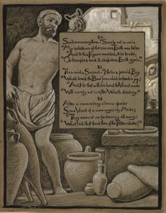 (Illustratie voor Rubáiyát van Omar Khayyám) De Onnozele Pot door Elihu Vedder
