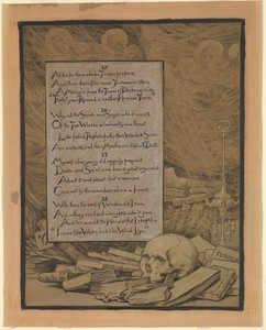 (Illustratie voor Rubáiyát van Omar Khayyám) Theologie door Elihu Vedder