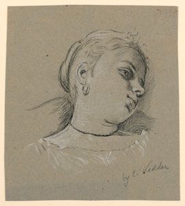 Tekening, Hoofd van een Italiaans meisje, ca. 1885