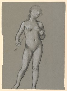 Tekening, Studie van een vrouwelijk naakt, ca. 1885