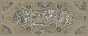 Voorstudie voor Huntington House Plafond, uit 60 studies voor het Huntington plafond (1926.80) door Elihu Vedder