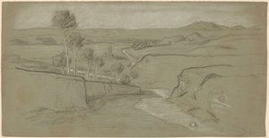 Romeins landschap door Elihu Vedder