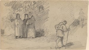 Zoon en de ezel door Elihu Vedder
