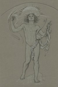 Studie voor Apollo door Elihu Vedder