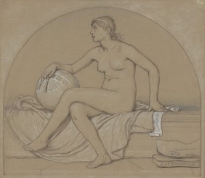 Studie voor Astronomie, 1892 door Elihu Vedder