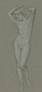 Studie voor figuur van Venus door Elihu Vedder