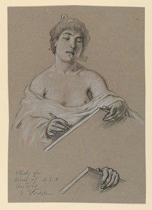 Studie voor "Muse van de Geschiedenis"