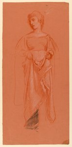 Studie voor "Huwelijksprocessie" door Elihu Vedder