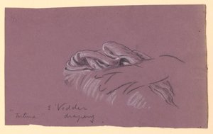 Studie van draperie van "Fortune"