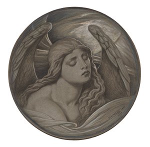Studie van "Ziel in gevangenschap" door Elihu Vedder