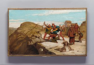 Die Fabel vom Müller, seinem Sohn und dem Esel Nr. 7 door Elihu Vedder