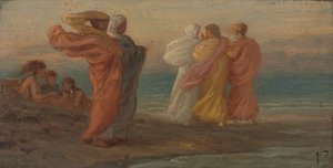 Het Muziekfeest, ca. 1875 door Elihu Vedder