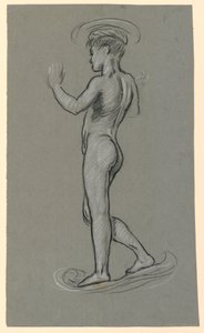 Figurenstudie voor een Fonteinontwerp